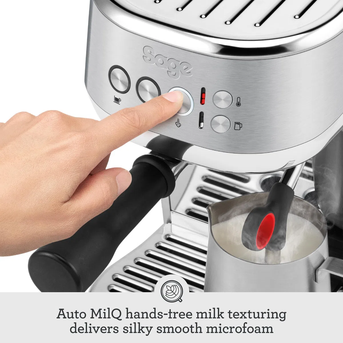 Sage SES500BTR4GUK1 The Bambino Plus, Black Truffle