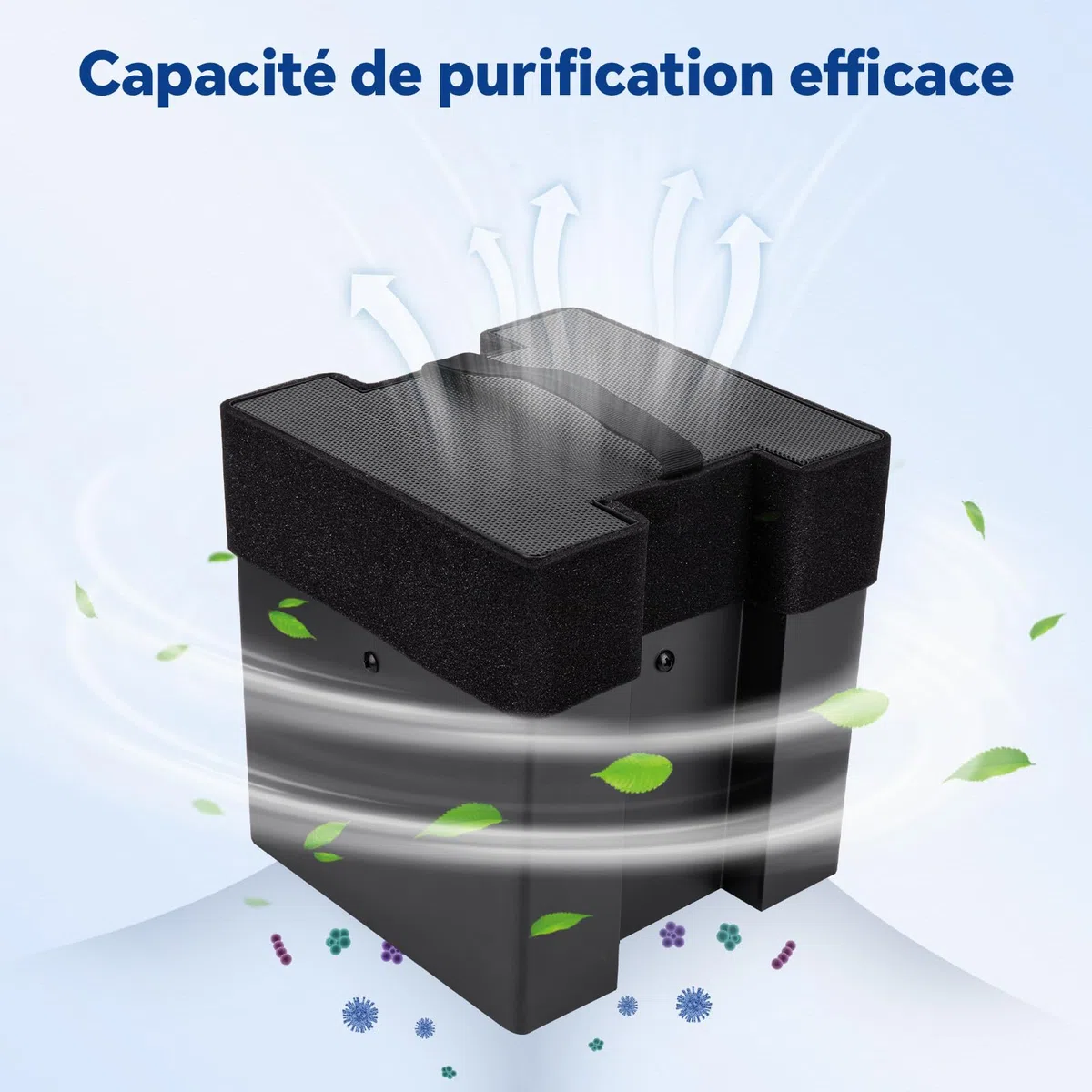 ELEGOO Mars Mate Purificateur d'air avec filtre à charbon actif adapté aux imprimantes 3D LCD Saturn 3 Ultra Mars 4 Ultra Taille de 210 mm x 247 mm x 410 mm