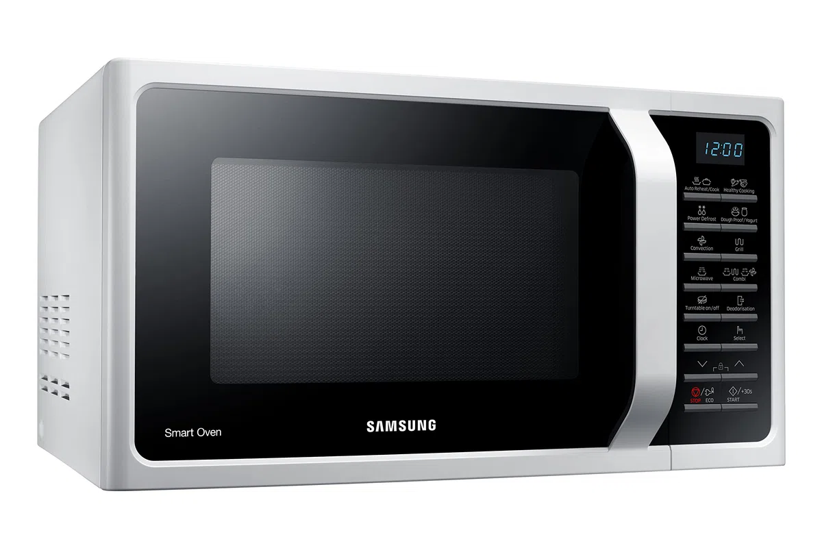 Samsung Four à micro-ondes combiné SmartOven MC2BH5015AW/ET, cuisson ventilée, Fresh Menu, Micro-ondes + Grill 900 W + 1500 W, 28 L, 52 l x 31 h x 47 cm, blanc