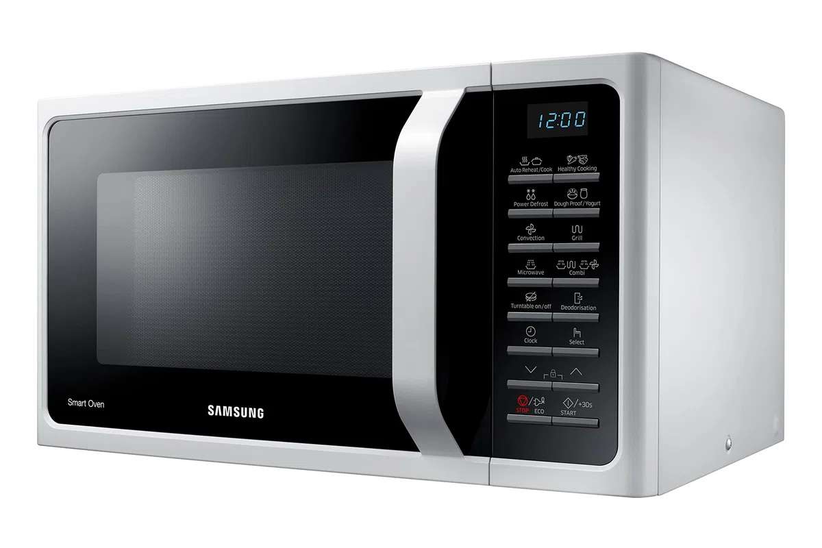 Samsung Four à micro-ondes combiné SmartOven MC2BH5015AW/ET, cuisson ventilée, Fresh Menu, Micro-ondes + Grill 900 W + 1500 W, 28 L, 52 l x 31 h x 47 cm, blanc