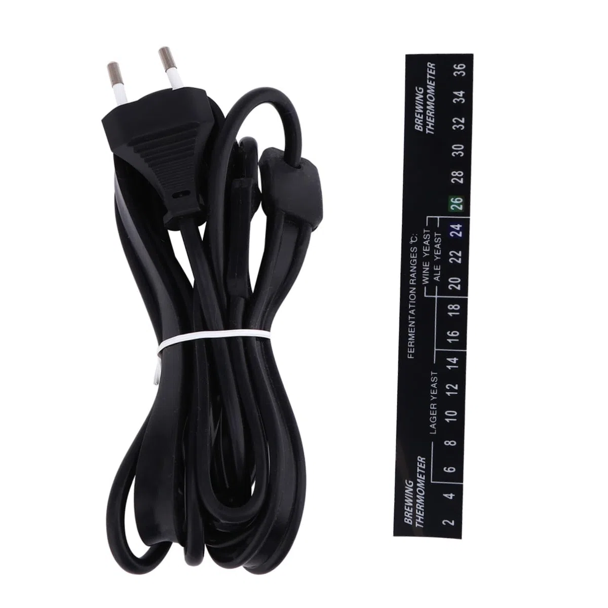 Ceinture Chauffante pour Fermentation du Vin Électrique en Caoutchouc De Silicone Noir, Alimentation Ac220-240v, pour Brassage Domestique Et Bière, Accessoire Vinification Facile à Utiliser