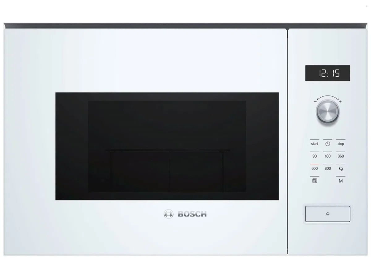 Bosch Serie 6 BFL524MW0 Intégré - Micro-ondes (Intégré, Micro-ondes grill, 20 L, 800 W, Rotatif, Tactil, Blanc)