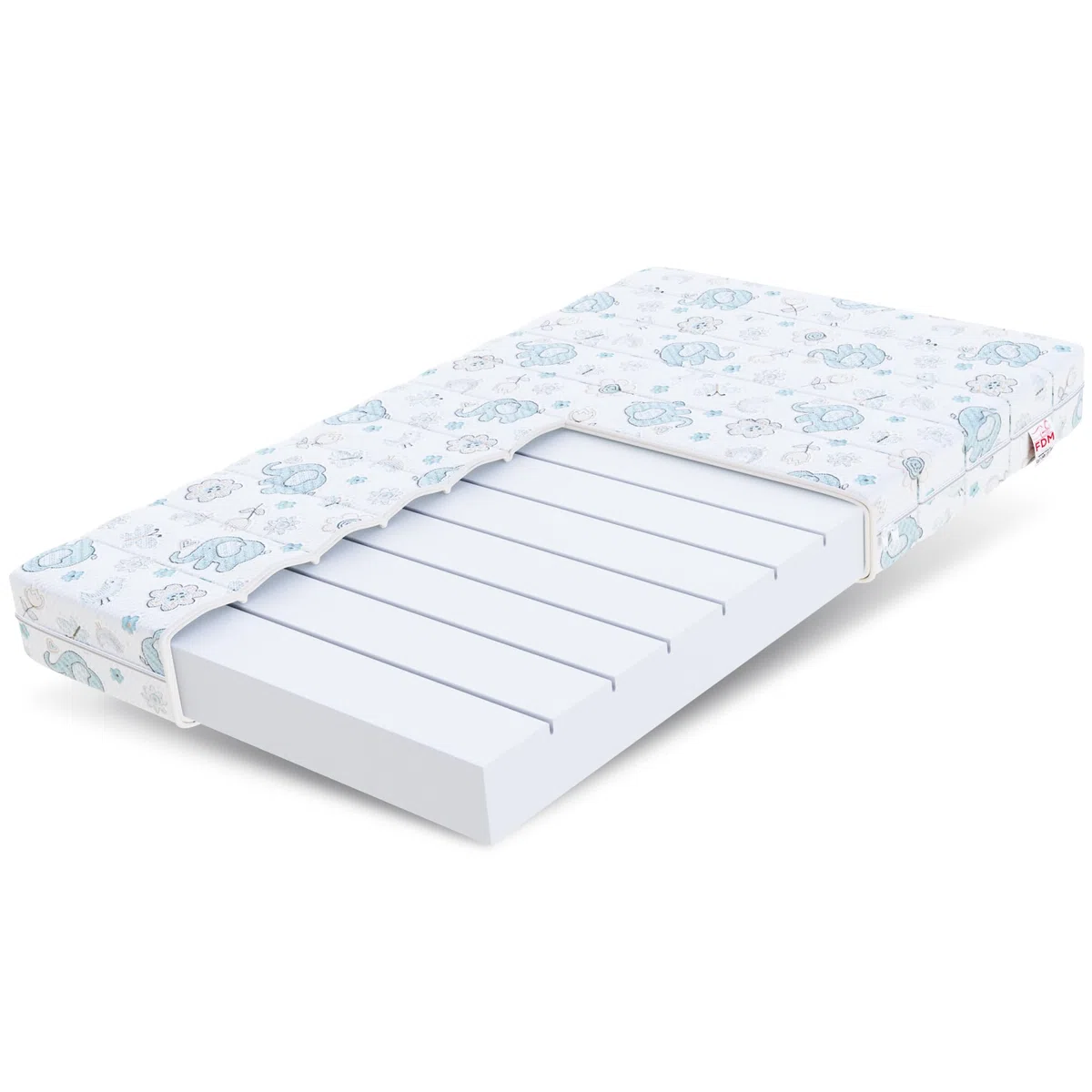 FDM Melody Matelas 90 x 180 cm Mousse à Mémoire de Forme Épaisseur 10 cm Fermeté H3 Matelas à Deux Faces Oeko-TEX Hypoallergénique Housse Lavable Dumbo