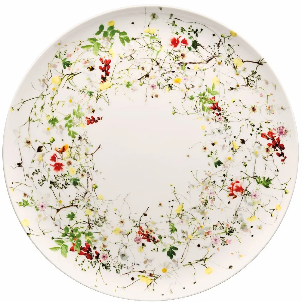 Rosenthal Brillance Fleurs Sauvages Assiette de présentation en Porcelaine, Multicolore, 32 cm