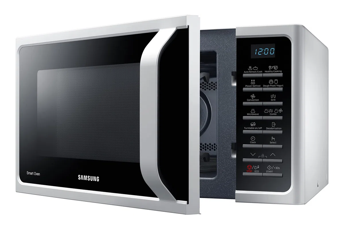 Samsung Four à micro-ondes combiné SmartOven MC2BH5015AW/ET, cuisson ventilée, Fresh Menu, Micro-ondes + Grill 900 W + 1500 W, 28 L, 52 l x 31 h x 47 cm, blanc