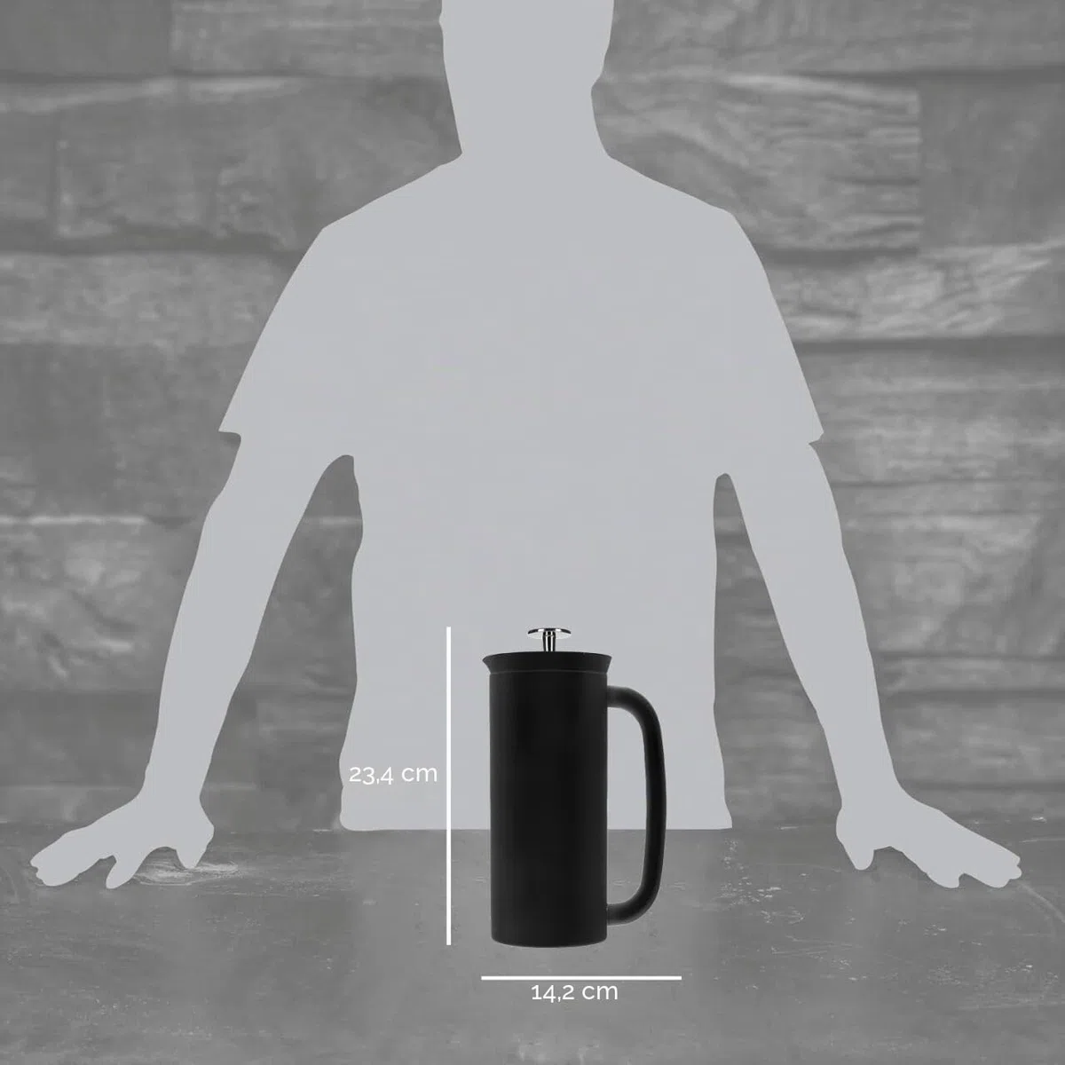 Espro P7 French Press Cafetière à piston isotherme à double paroi en acier inoxydable avec micro-filtre – Garde les boissons chaudes plus longtemps, parfait pour la maison (noir mat, 45 oz)