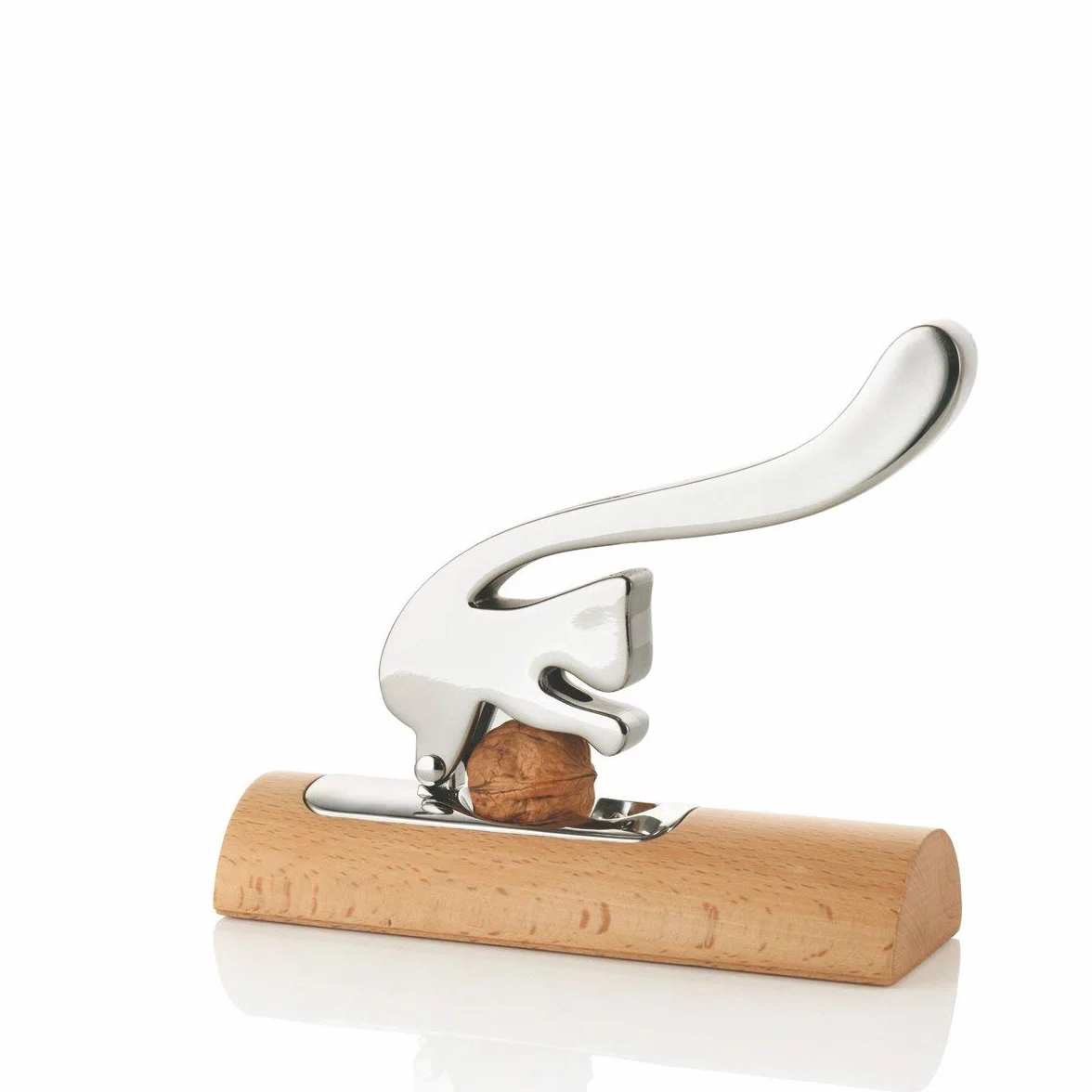 Alessi AB13 Scoiattolo - Casse-Noix Design, en Acier Inoxydable 18/10 et Bois