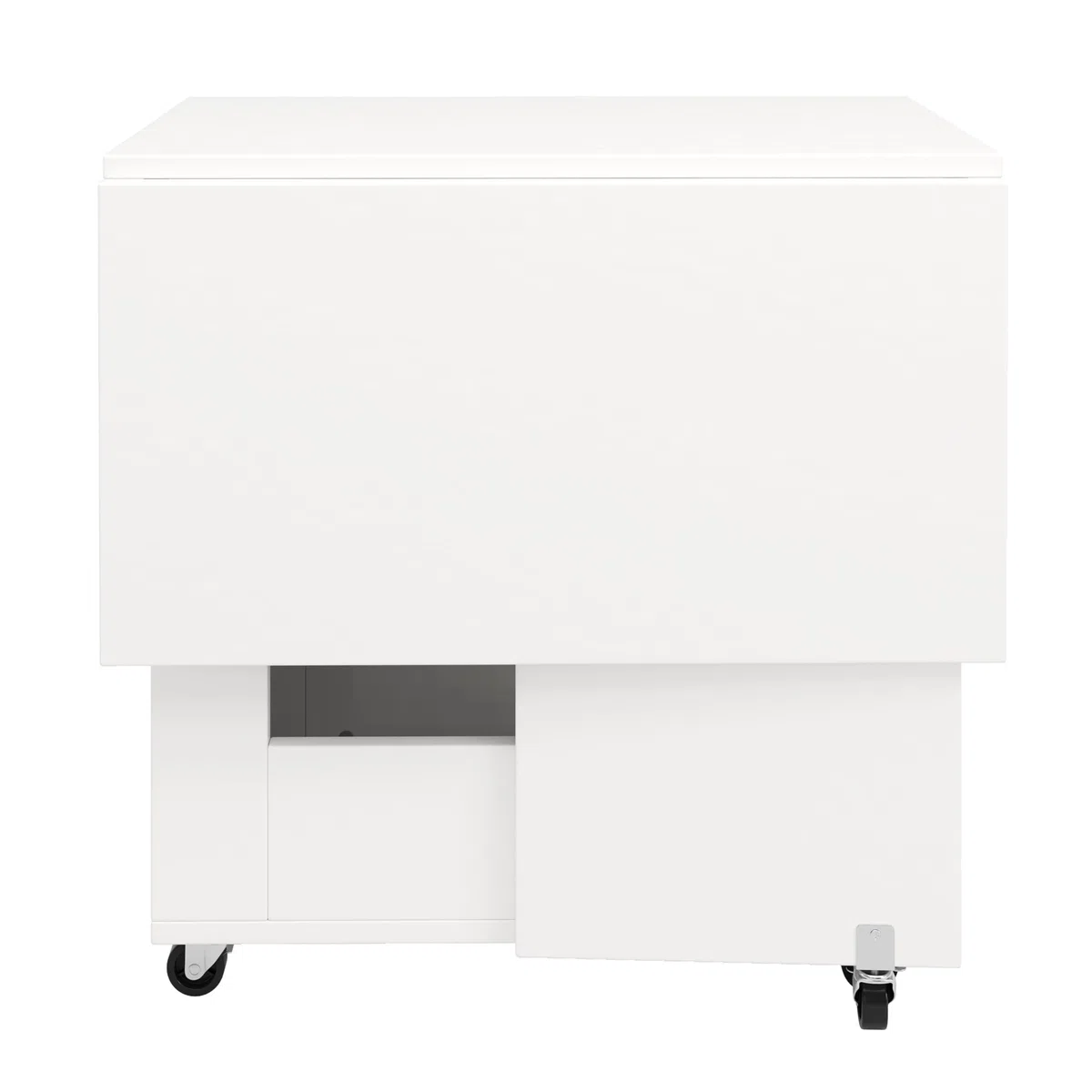 Îlot de Cuisine Mobile avec Plateau Rabattable,Table à Manger Pliante 2-en-1 et Coffret de Buffet,2 Tiroirs,3 Portes,6 étagères,Meuble de Rangement pour Salon,Salle à Manger