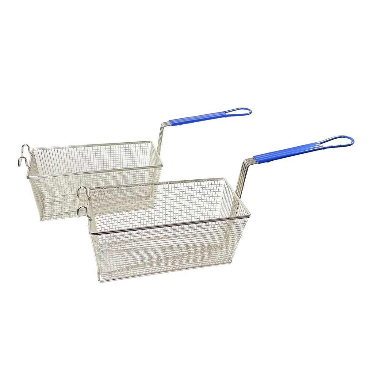 Lot de 2 paniers à frire universels pour friteuse commerciale 340 x 165 x 150 mm, compatible avec Pitco/Frialator 35C 45C SG14 SG18