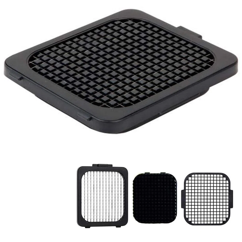 Alligator Set de lames de rechange de 6 x 6 mm en acier inoxydable pour hachoir à légumes et à fruits