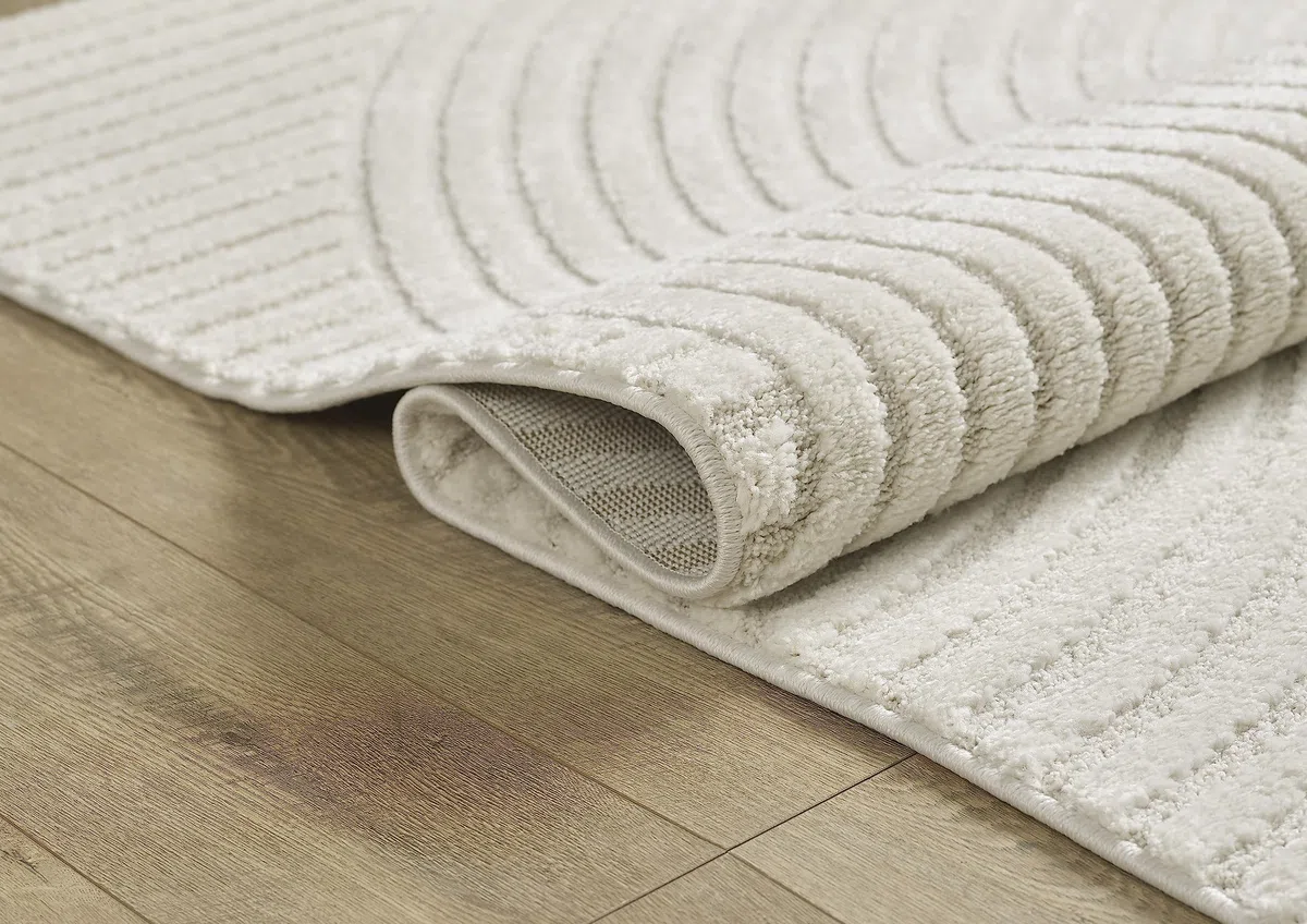 the carpet Everest - Tapis Salon Moderne à Poils Courts avec Effet Haut-Bas, Effet 3D, Haute densité de Poils et agréablement Doux, Design Panglao, crème, 160 x 230 cm