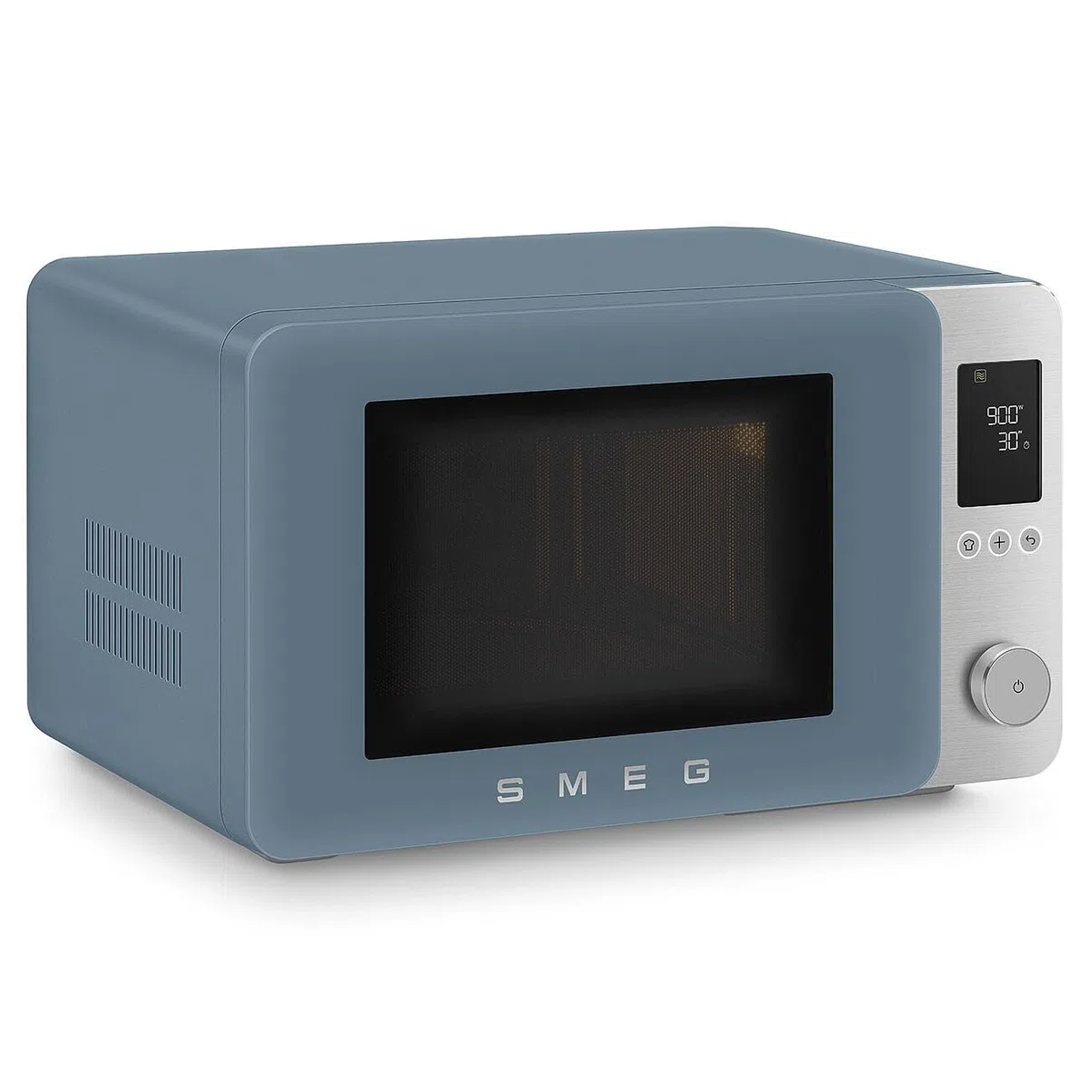 Smeg, Four à Micro-ondes Combiné MOC02SBMEU, 9 Fonctions et 3 Combinées, 25 Programmes Automatiques, Technologie Inverter, Système Soft Close, Accessoire Grille Inclus, 2100 W, Bleu Orage Mat