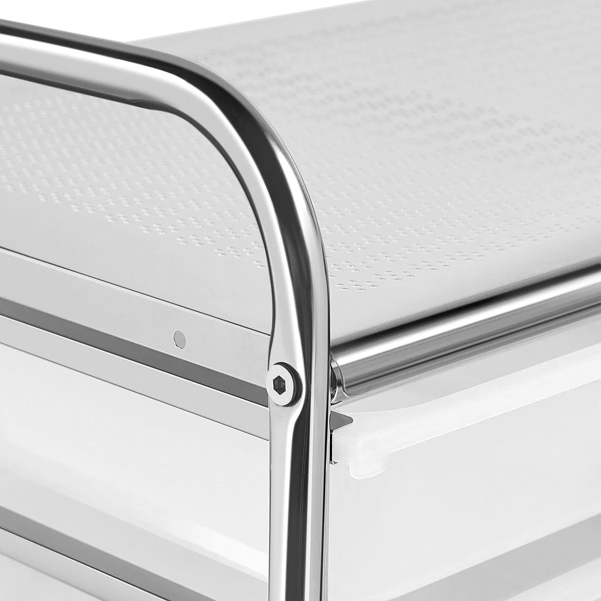 Yaheetech Chariot de Rangement Desserte à Roulettes avec 12 Tiroirs en Plastique Blanc Transparent Tour de Rangement pour Salle de Bain, Bureau, Cuisine 63 x 38.5 x 82cm