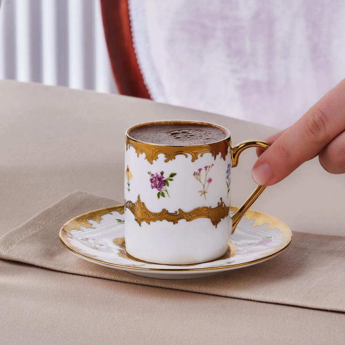 Karaca Bihter Service à café pour 6 personnes, multicolore