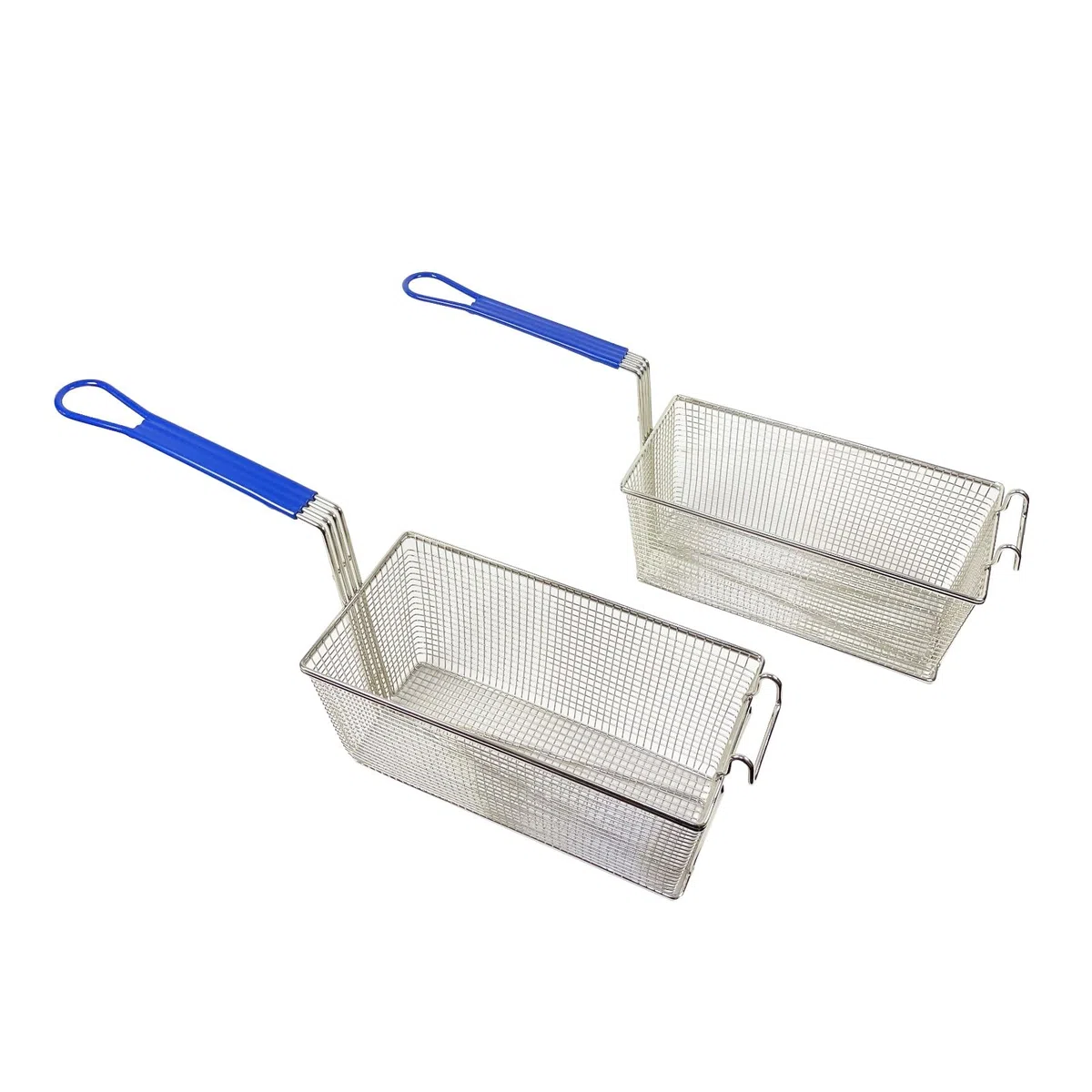 Lot de 2 paniers à frire universels pour friteuse commerciale 340 x 165 x 150 mm, compatible avec Pitco/Frialator 35C 45C SG14 SG18