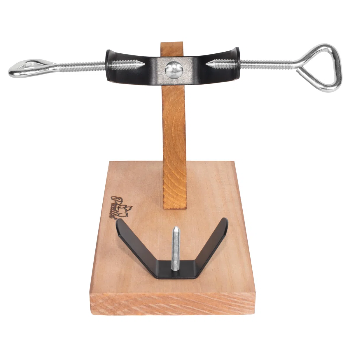 Support à jambon pour centres de jambon - Planche à découper en bois naturel pour jambon serrano et ibérique durci désossé, base antidérapante stable, support à jambon avec ajustement sûr