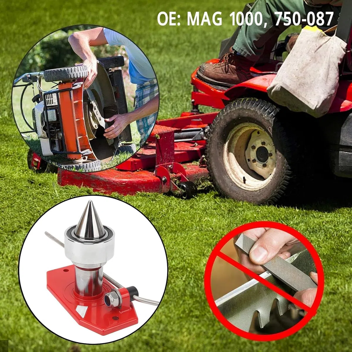 Équilibreur de Lame de Tondeuse à Gazon en Acier allié, ÉQuilibreur de Lame de Rechange, Coupe équilibrée, Large compatibilité 339075B 42-047 pour Le Remplacement