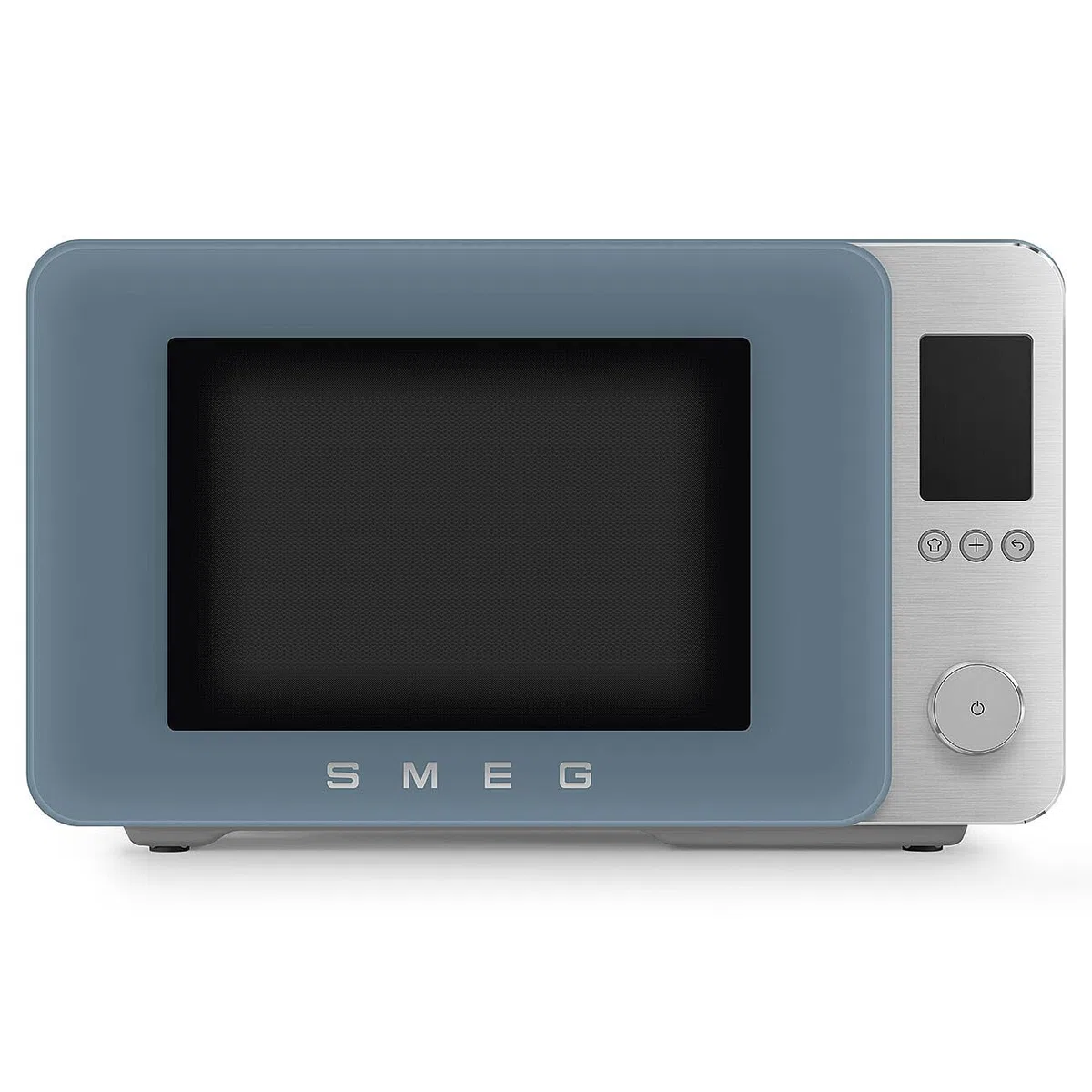 Smeg, Four à Micro-ondes Combiné MOC02SBMEU, 9 Fonctions et 3 Combinées, 25 Programmes Automatiques, Technologie Inverter, Système Soft Close, Accessoire Grille Inclus, 2100 W, Bleu Orage Mat