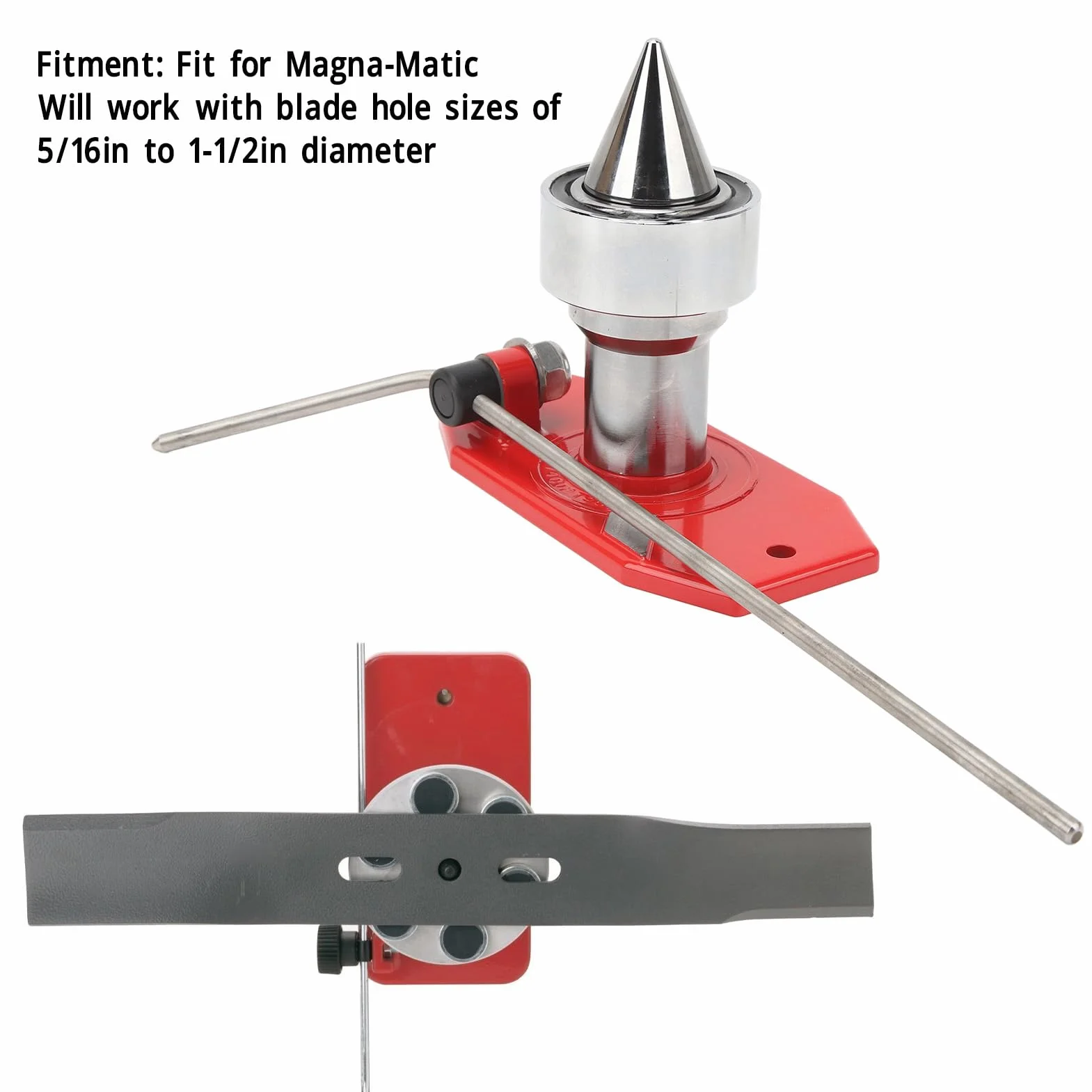 Équilibreur de Lame pour Tondeuse -Matic Haute Résistance (Modèle MAG 1000/750-087) Murale Ajustement Précision pour Lames 5/16 à -/2" Aimant 120 lbs Professionnel"