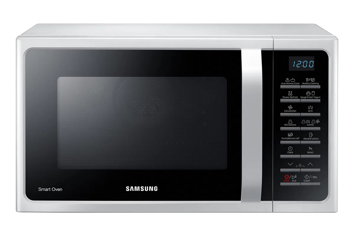 Samsung Four à micro-ondes combiné SmartOven MC2BH5015AW/ET, cuisson ventilée, Fresh Menu, Micro-ondes + Grill 900 W + 1500 W, 28 L, 52 l x 31 h x 47 cm, blanc