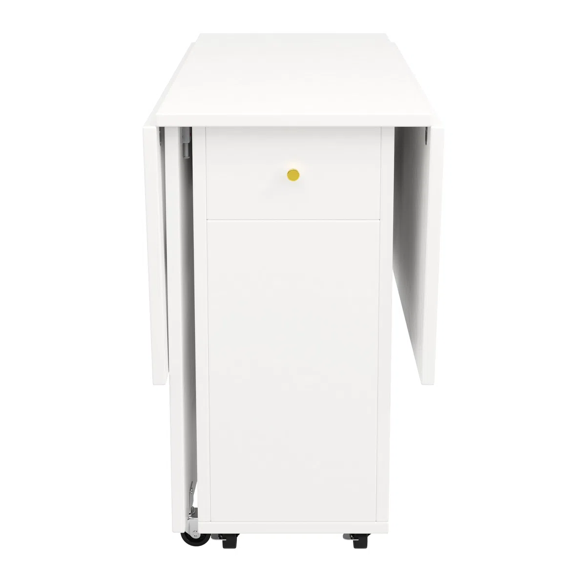 Îlot de Cuisine Mobile avec Plateau Rabattable,Table à Manger Pliante 2-en-1 et Coffret de Buffet,2 Tiroirs,3 Portes,6 étagères,Meuble de Rangement pour Salon,Salle à Manger